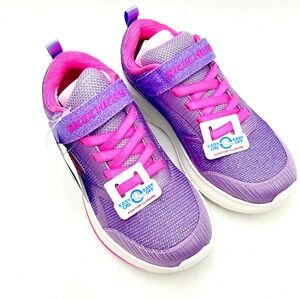 New in Box Skechers Kids Wave 92 Lavender Purple Pink Sneakers Size US Kids 1.5